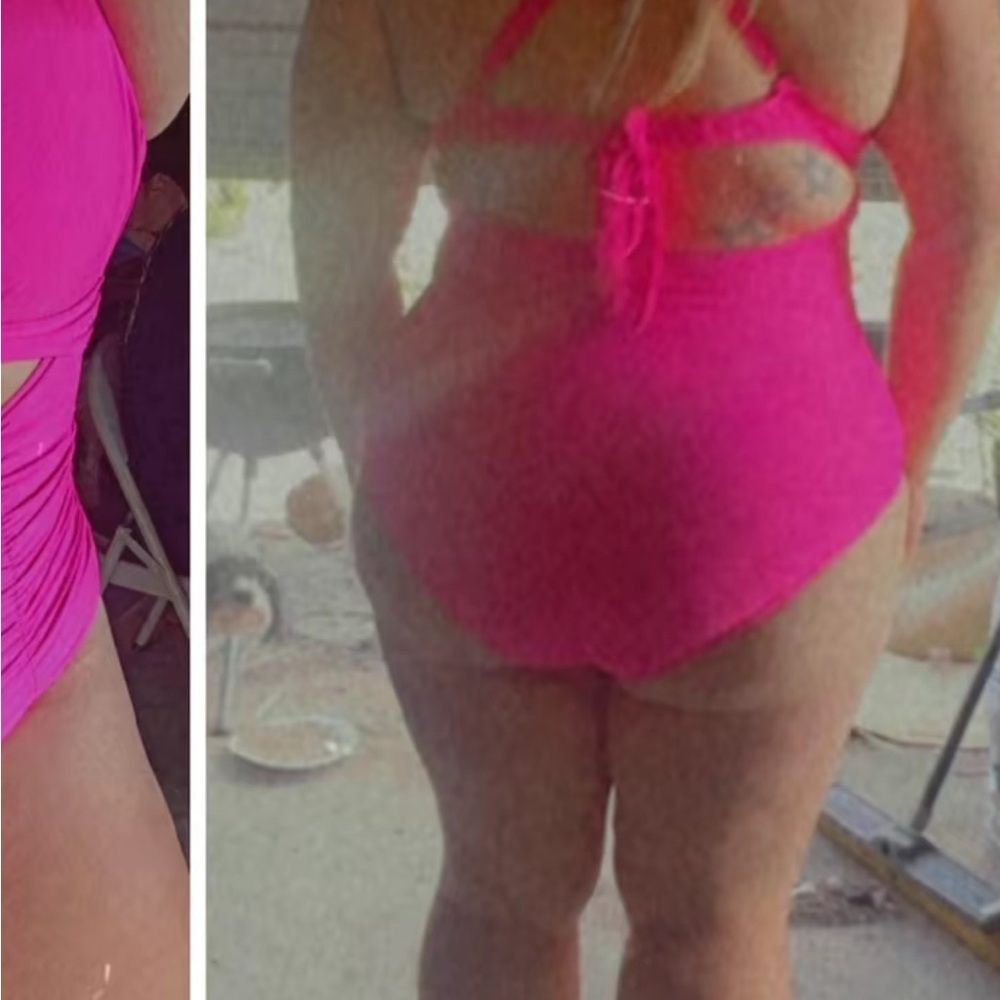 Elegant Women's Fuscia Swimsuit - Picture 2 of 3